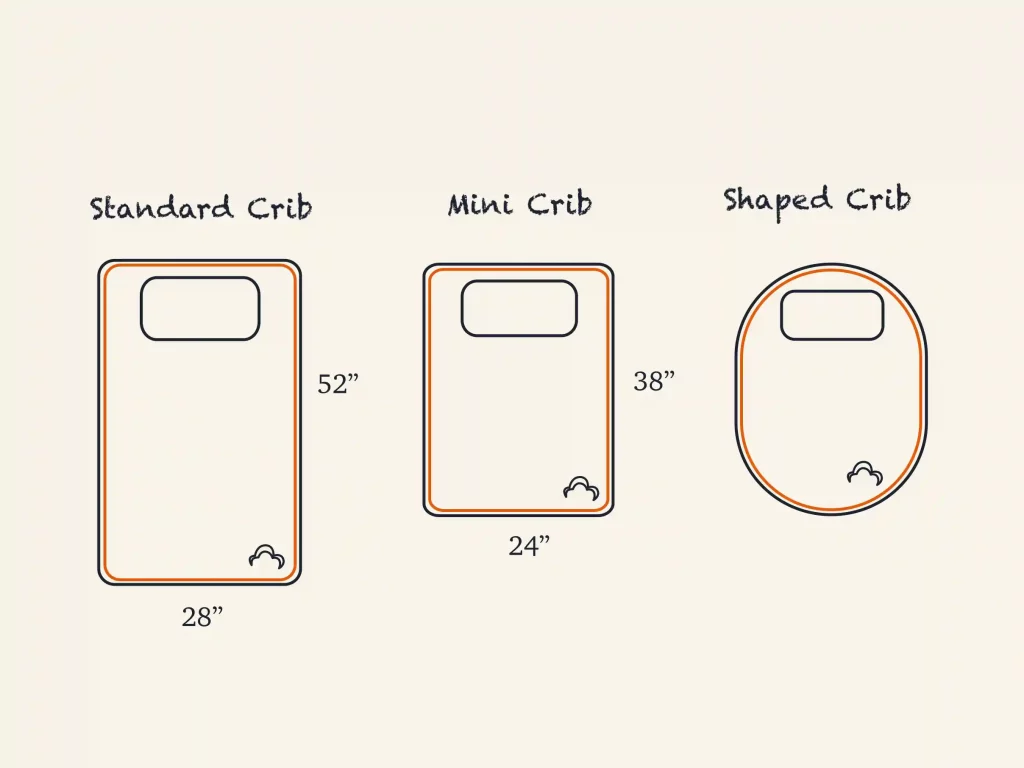 Mini crib sheet dimensions best sale