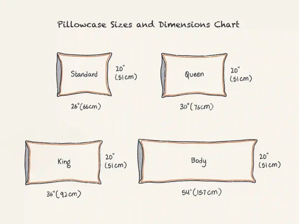 king size pillowcase measurements