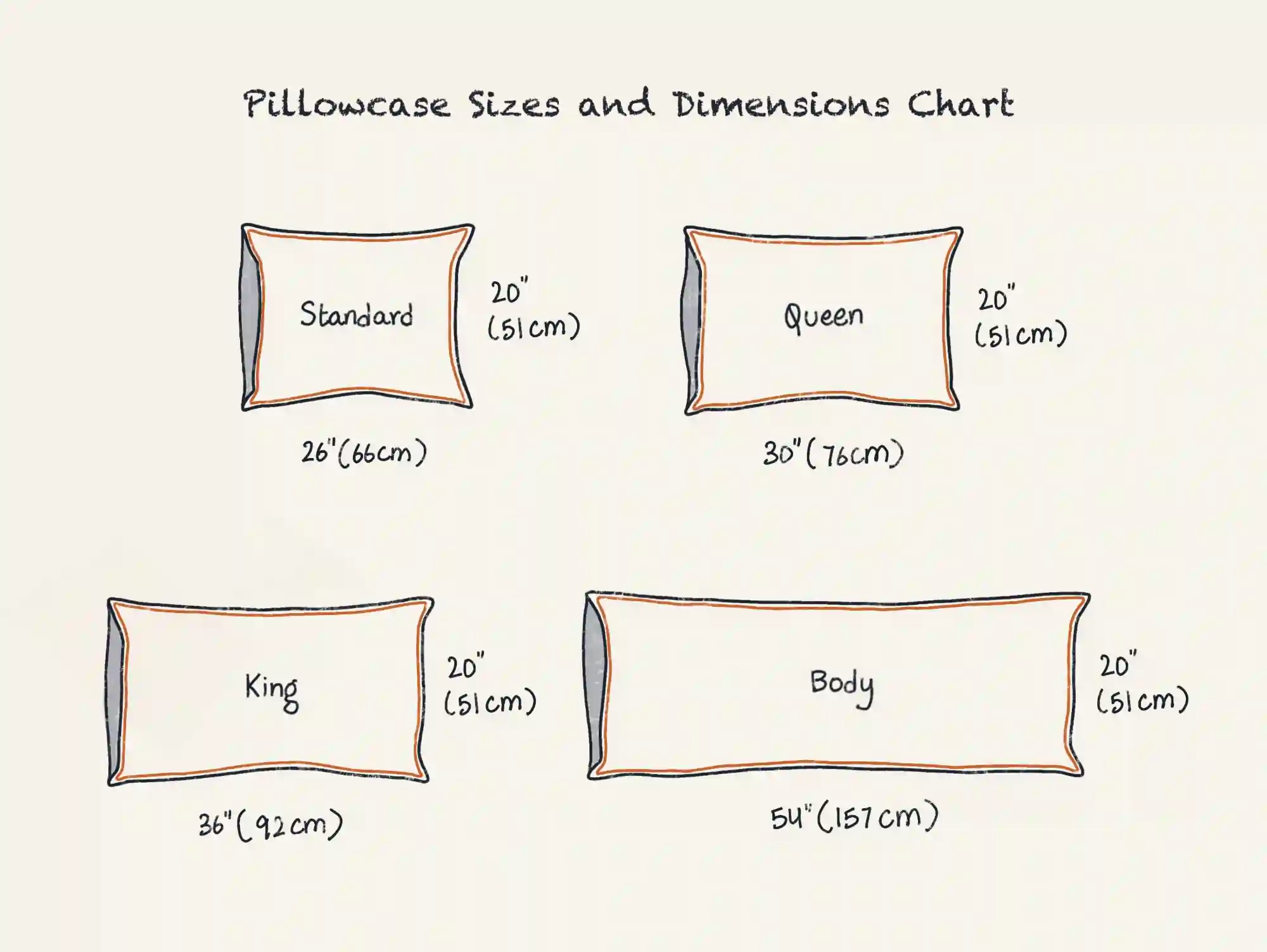 Exactly How Much Fabric You Need for Pillowcases + Charts