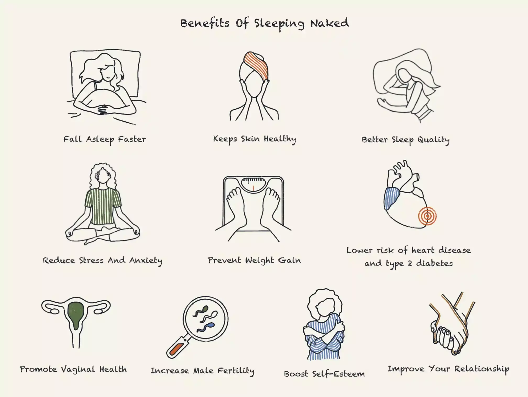 11 Benefits of sleeping naked